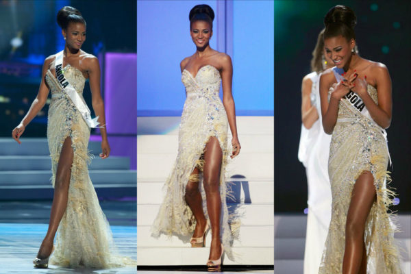 Stone Embedded Dress: Check Out Leila Lopes Gorgeous Outfit For Miss Universe 2011