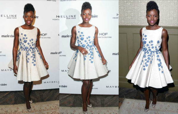 Lupita Nyong'o Looking Gorgeous & Stylish In Short Floral Dress