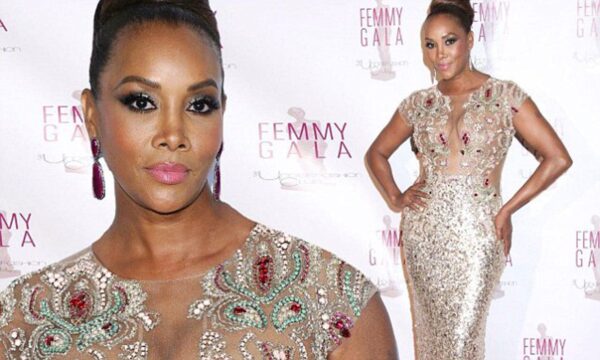 Fella Gala : Vivica Fox Shows Off In Sheer Dress