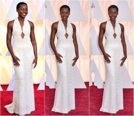 Lupita’s Oscars Dress Not Worth $150,000, Calvin Klein Confirm Pearls Are Fake