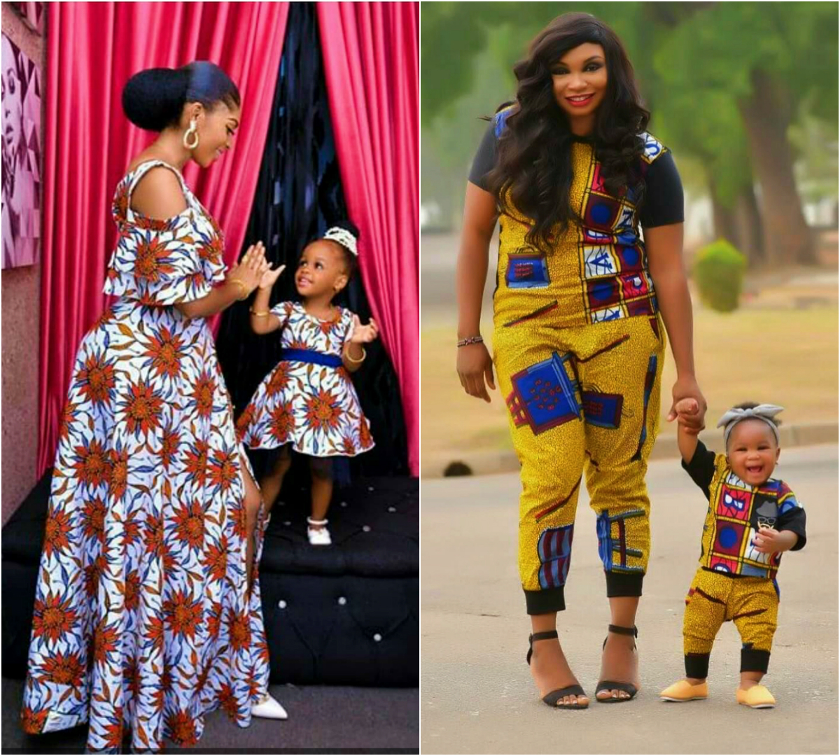 african dresses for mom and daughter