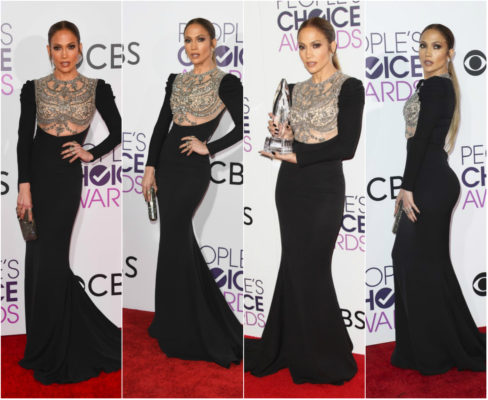 Jennifer Lopez Stuns In a Sparkling Gown By Reem Acra