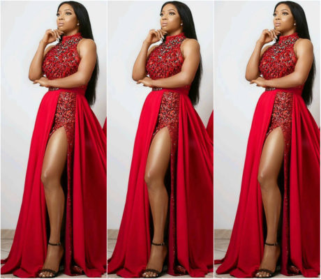 Take A Look At Toke Makinwa's Valentine's Day Dress