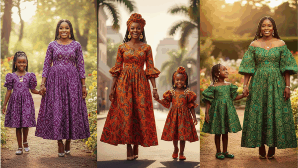 Very Cute Mother And Daughter Ankara Styles-afrosmopolitan fashion