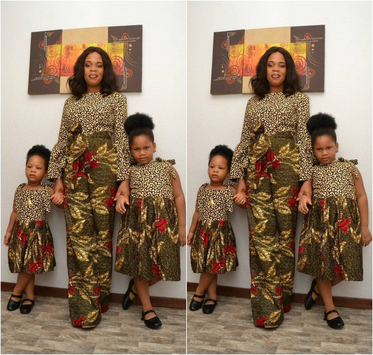 Ankara Twinning: Mother And Daughter Matching Styles