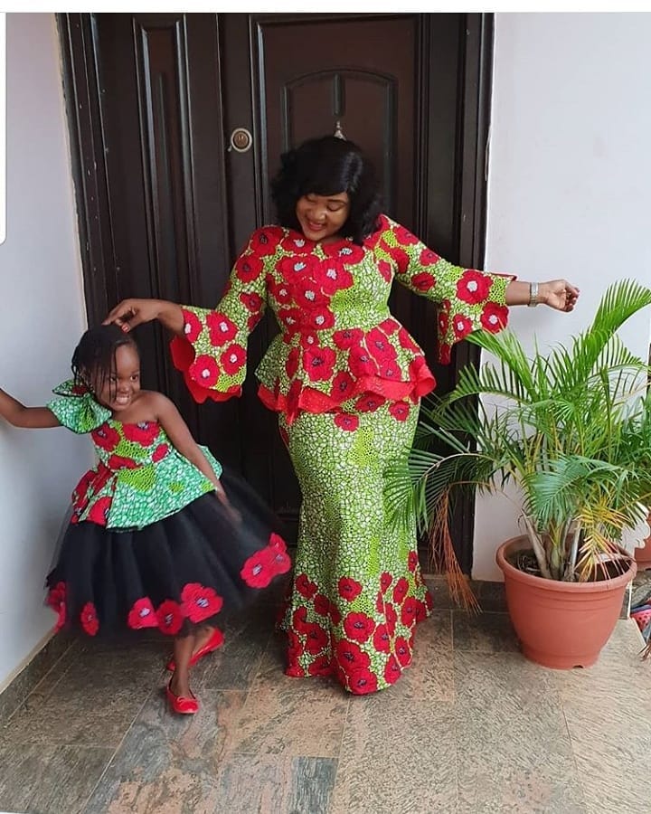 Flossy Ankara Styles For Mom and Daughter