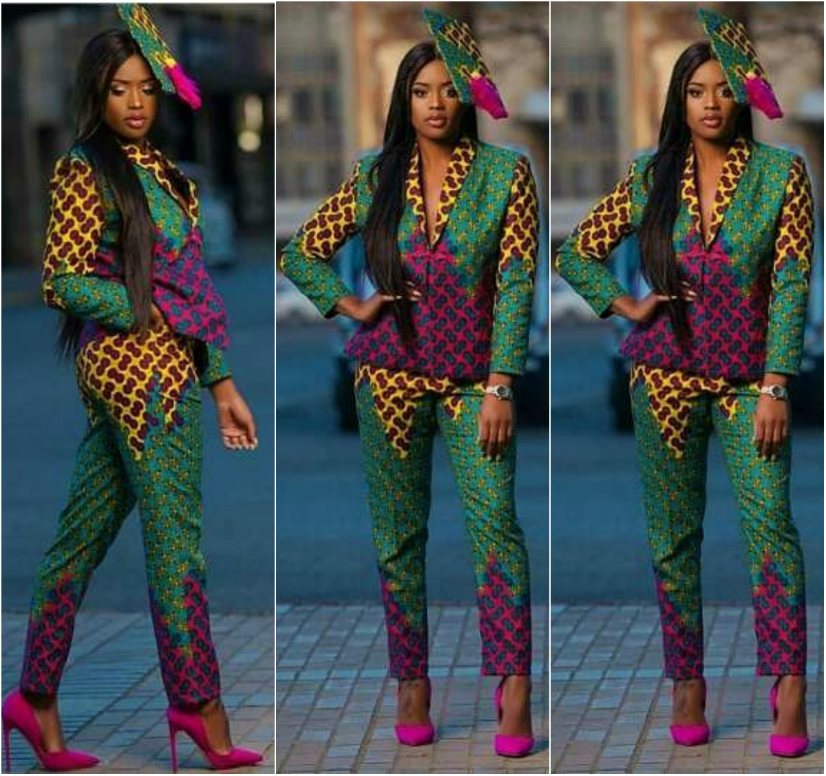 looking elegant in an ankara african print suit