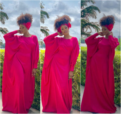 Steal This Chilli Red Dress From Sharon Ooja Egwurube