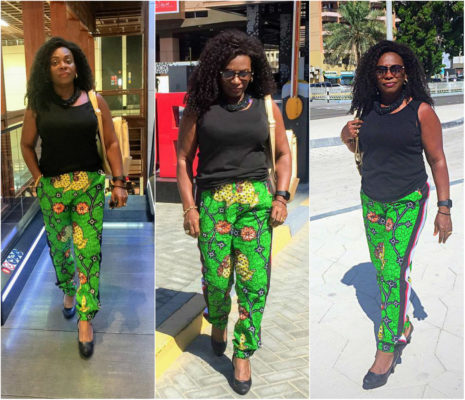 Uptown Ankara Pants For Mature Women