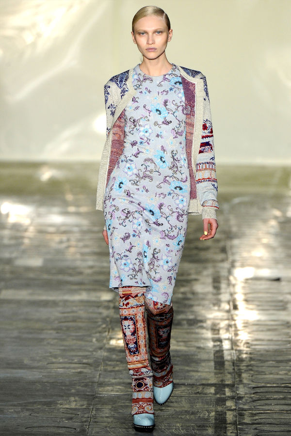 Mary Katrantzou flower print dress with complementing blazer