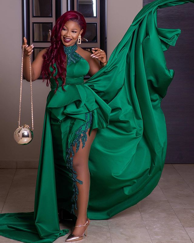 Big Brother Naija Tacha's Dress to AMVCA 2020