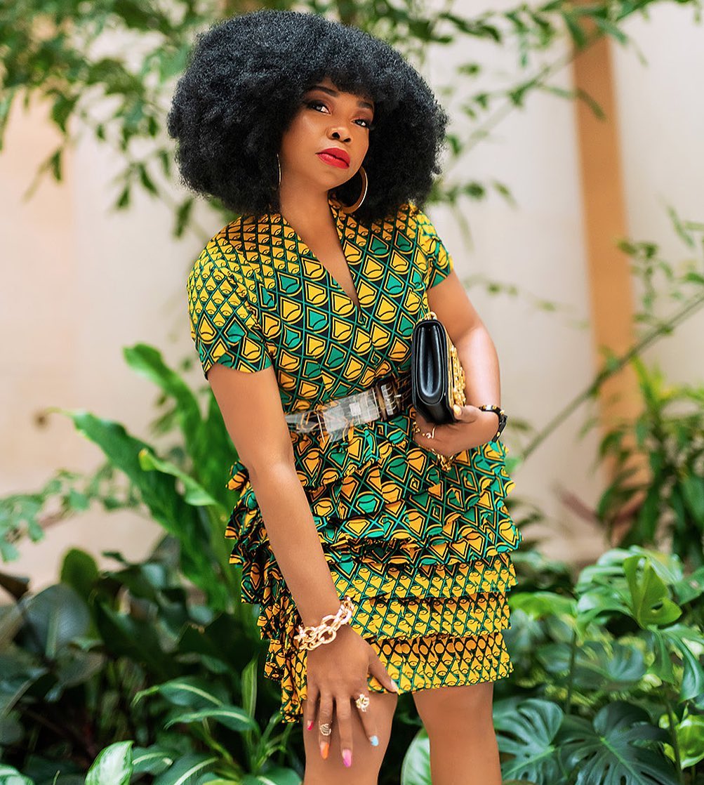 Layered Ankara Dress for a Friday Outing