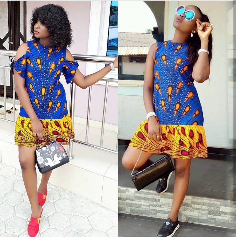 15 Stylish Ankara Short Dresses For Ladies