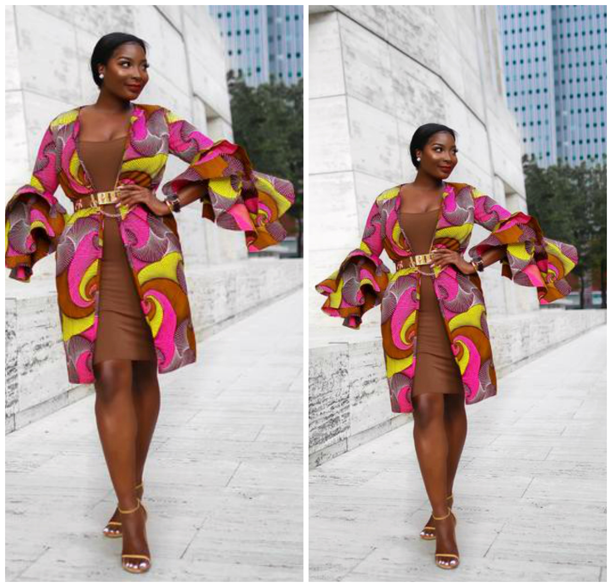 Hello afro fashionistas, come in here and check out these amazing ankara kimono jackets from Irony of Ashi's wardrobe that you can copy.