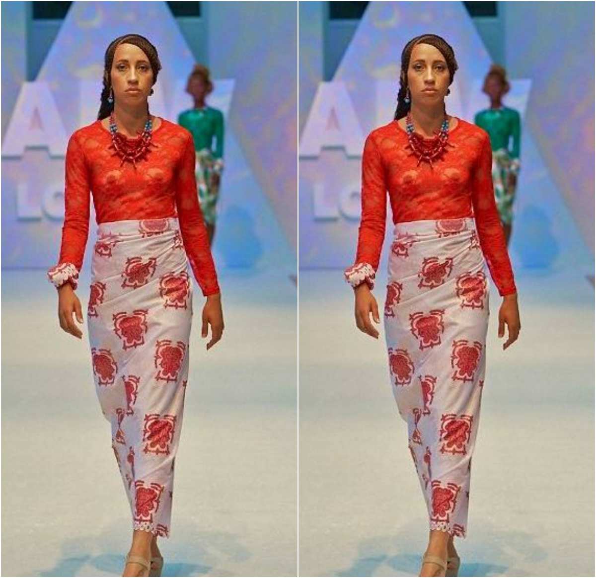 Ankara Sheer Lace Styles From I-Kollection