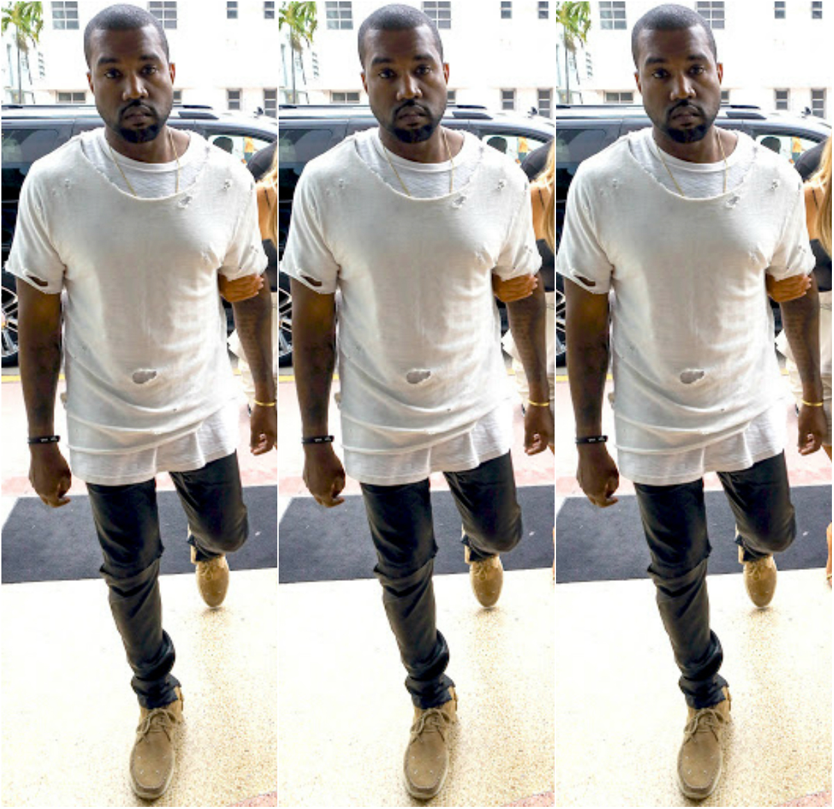 Fashion Trend Alert Kanye's New Craze For Torn Shirts