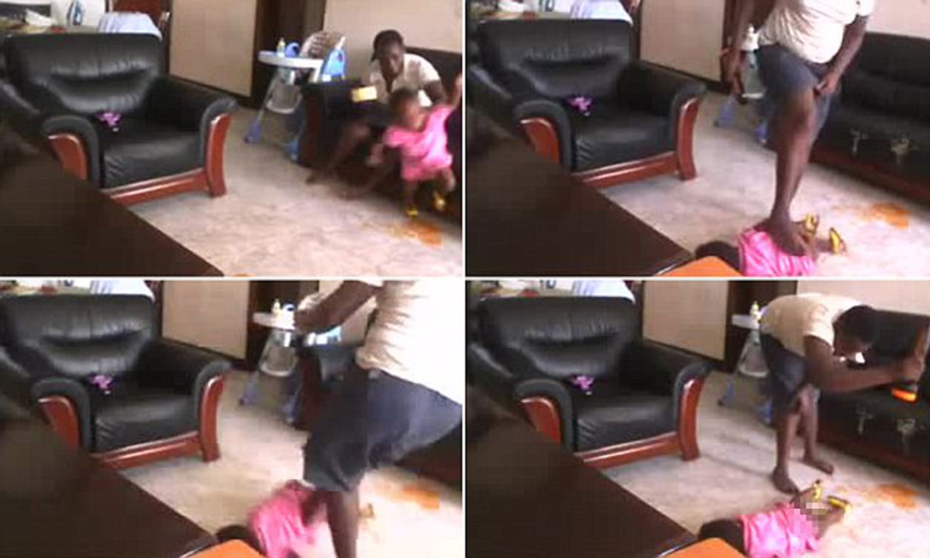 Woman From Hell Slaps, Kicks, Stomp On A Child For Throwing Up