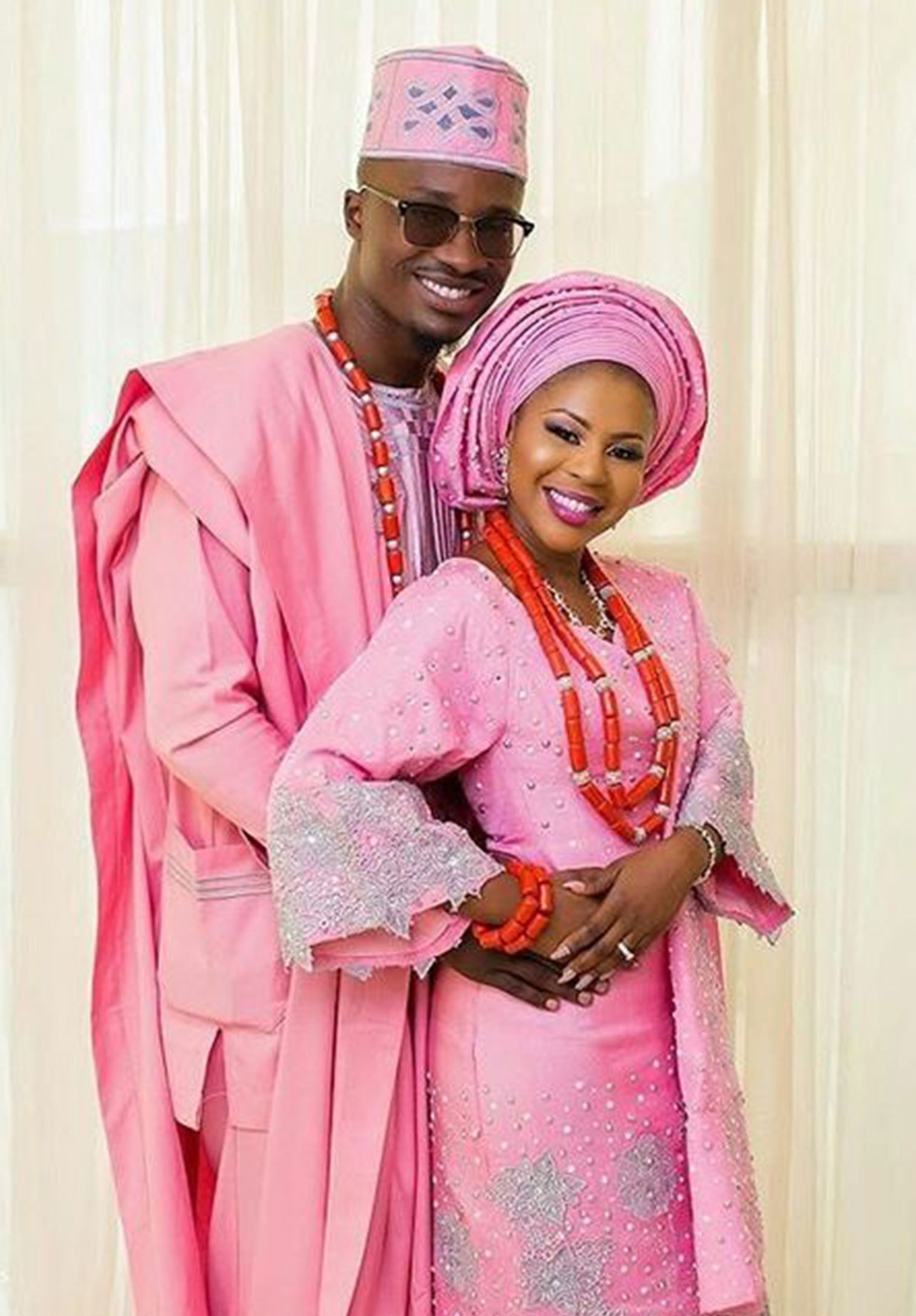 Aso Oke Wedding Attires For Bride And Groom