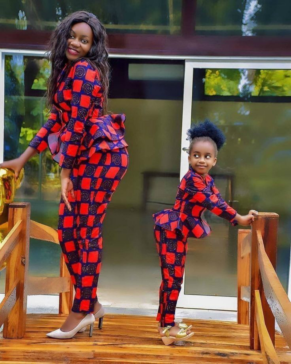 35 Super Stylish African Mother And Daugther Outfits