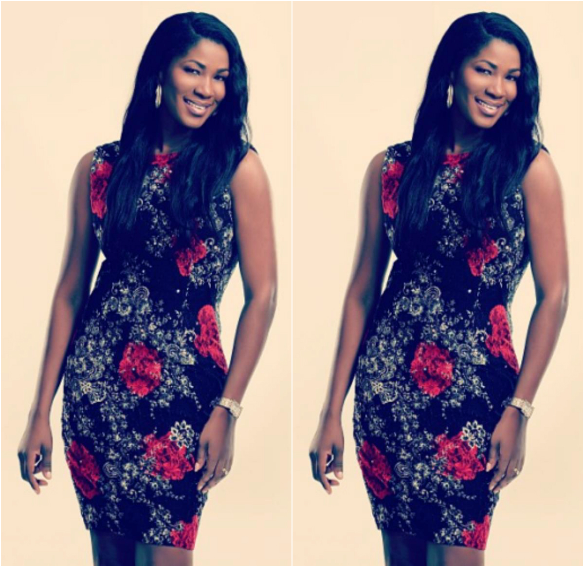 4 Times Stephanie Okereke Looked Gorgeous In A Floral Dress