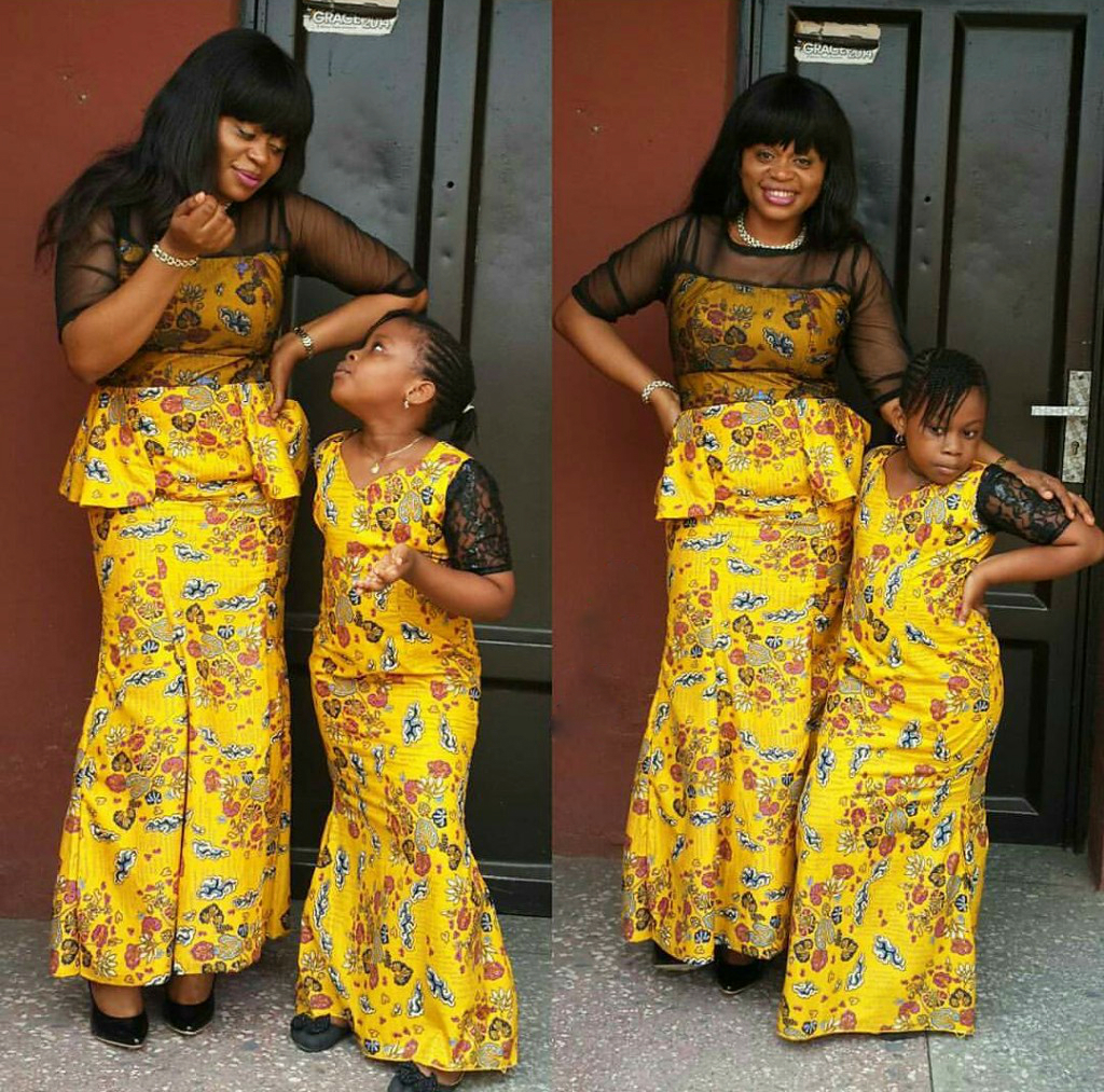 Ankara Fashion Feast: Coordinated Mother-Daughter Look