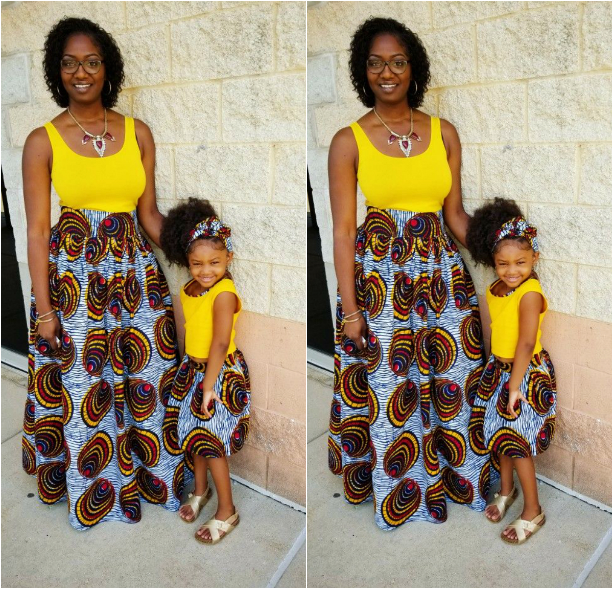 Ankara Fashion Feast: Coordinated Mother-Daughter Look