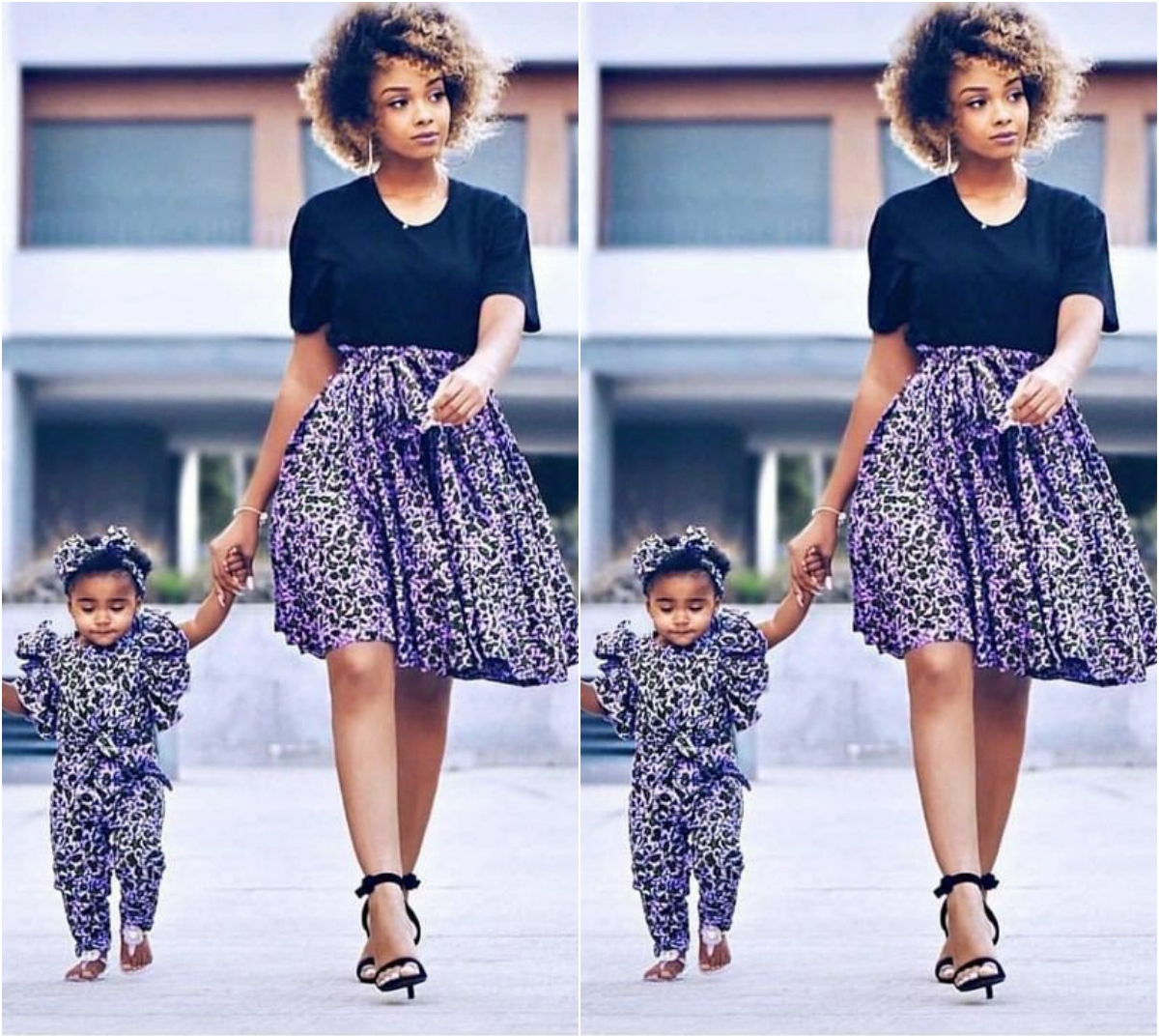 Ankara Twinning: Mother And Daughter Matching Styles