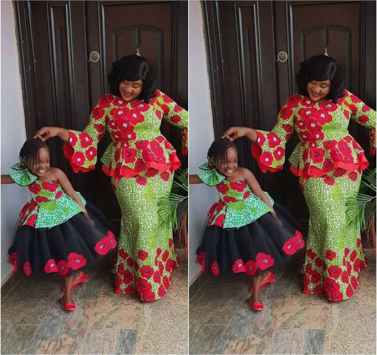 Ankara Twinning: Mother And Daughter Matching Styles