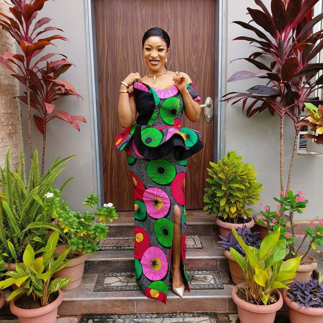 Remarkable African Print Styles From Tonto Dikeh's Wardrobe