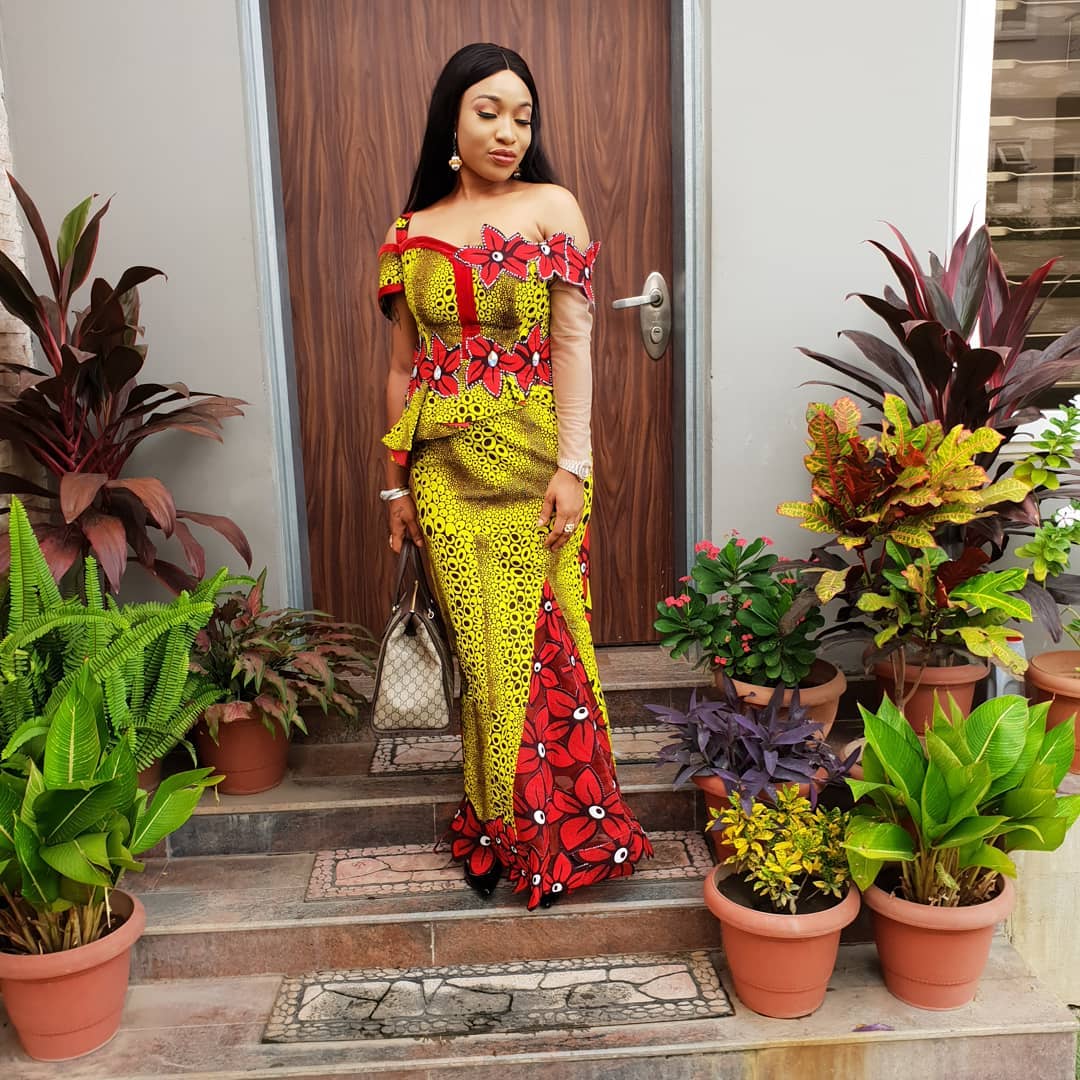 Remarkable African Print Styles From Tonto Dikeh's Wardrobe