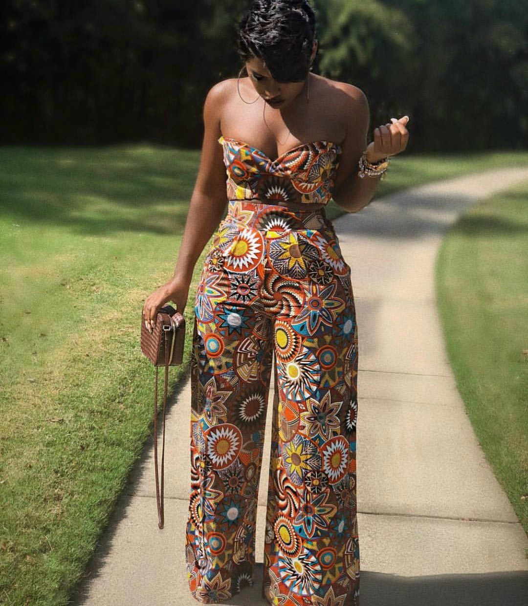  Ways African Women Are Rocking Ankara Palazzo Trousers With Tops