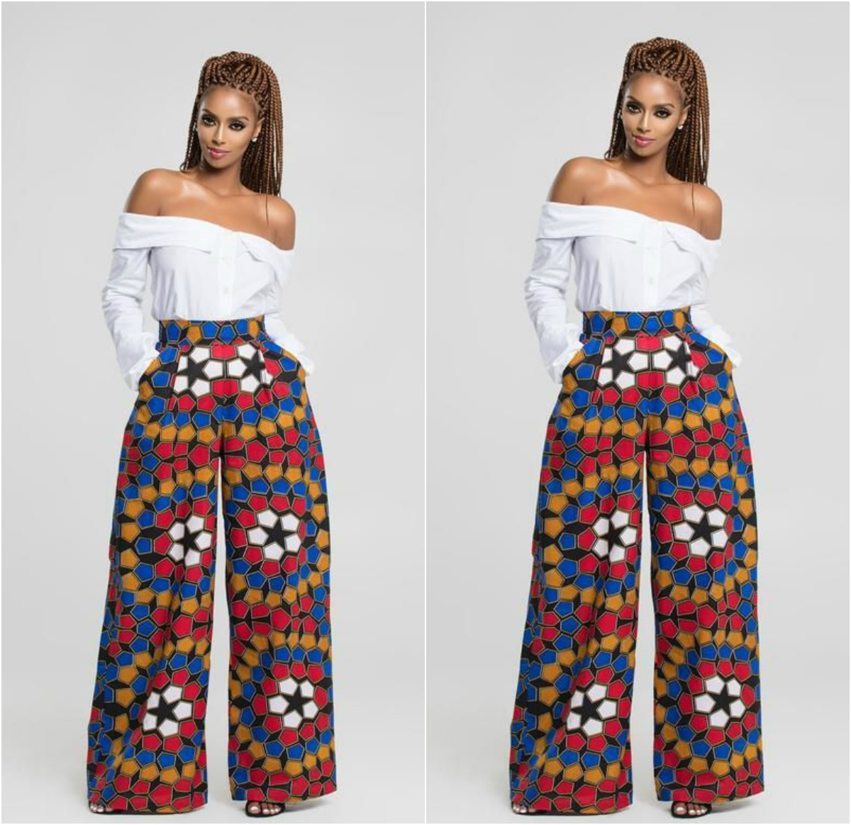 Ways African Women Are Rocking Ankara Palazzo Trousers With Tops