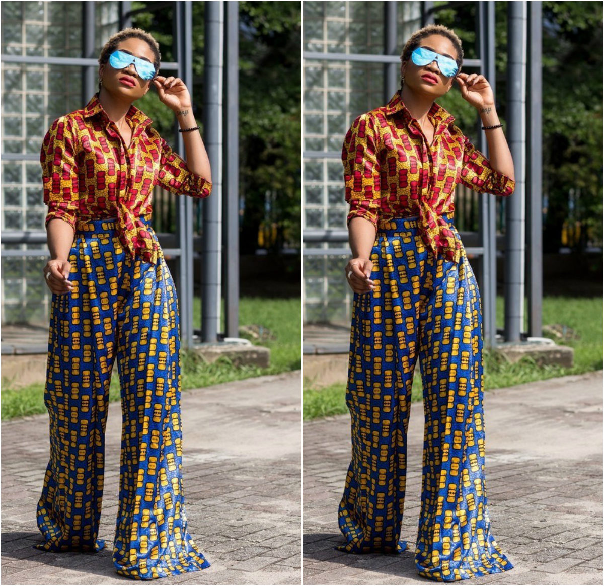  Ways African Women Are Rocking Ankara Palazzo Trousers With Tops