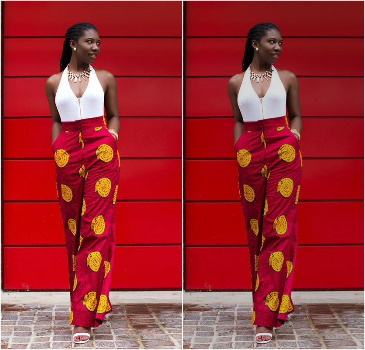 Ways African Women Are Rocking Ankara Palazzo Trousers With Tops