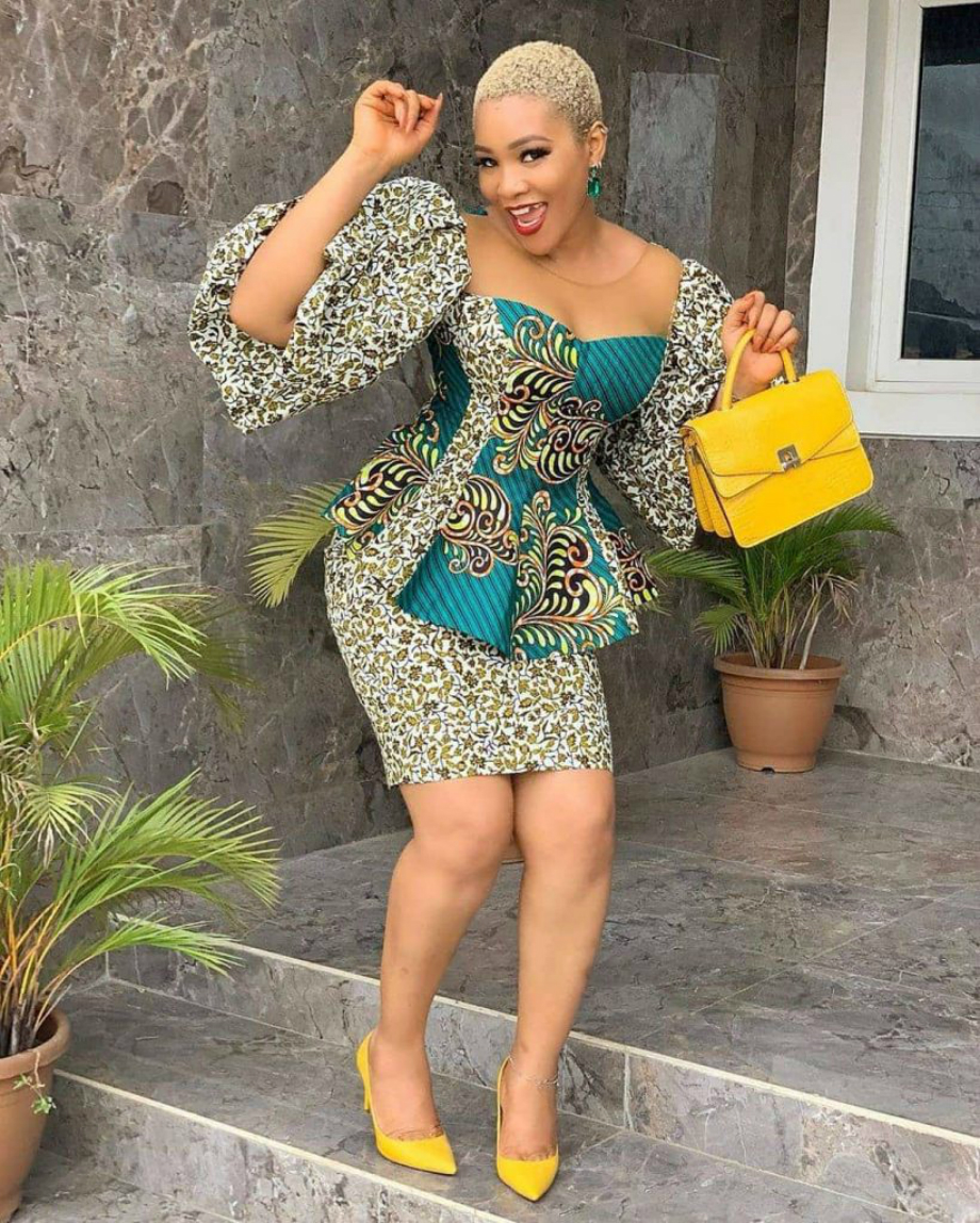 101 Latest Short Gown Ankara Styles For African Ladies