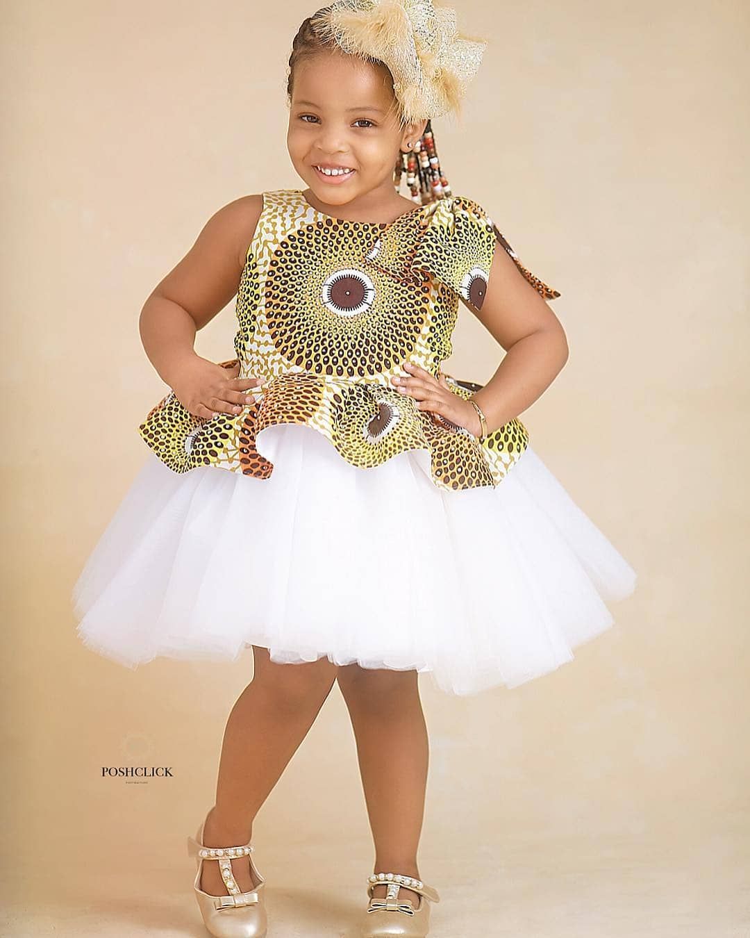 Super Cute Lace Styles For Children You Can Make With Ankara African Print