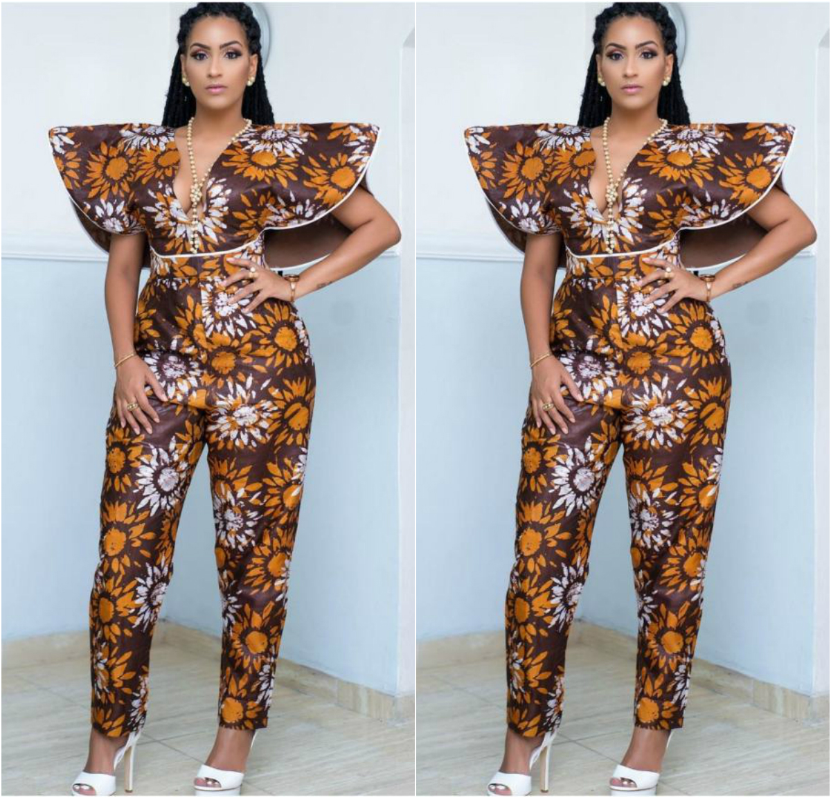 African Celebrity Styles: Juliet Ibrahim In Ankara