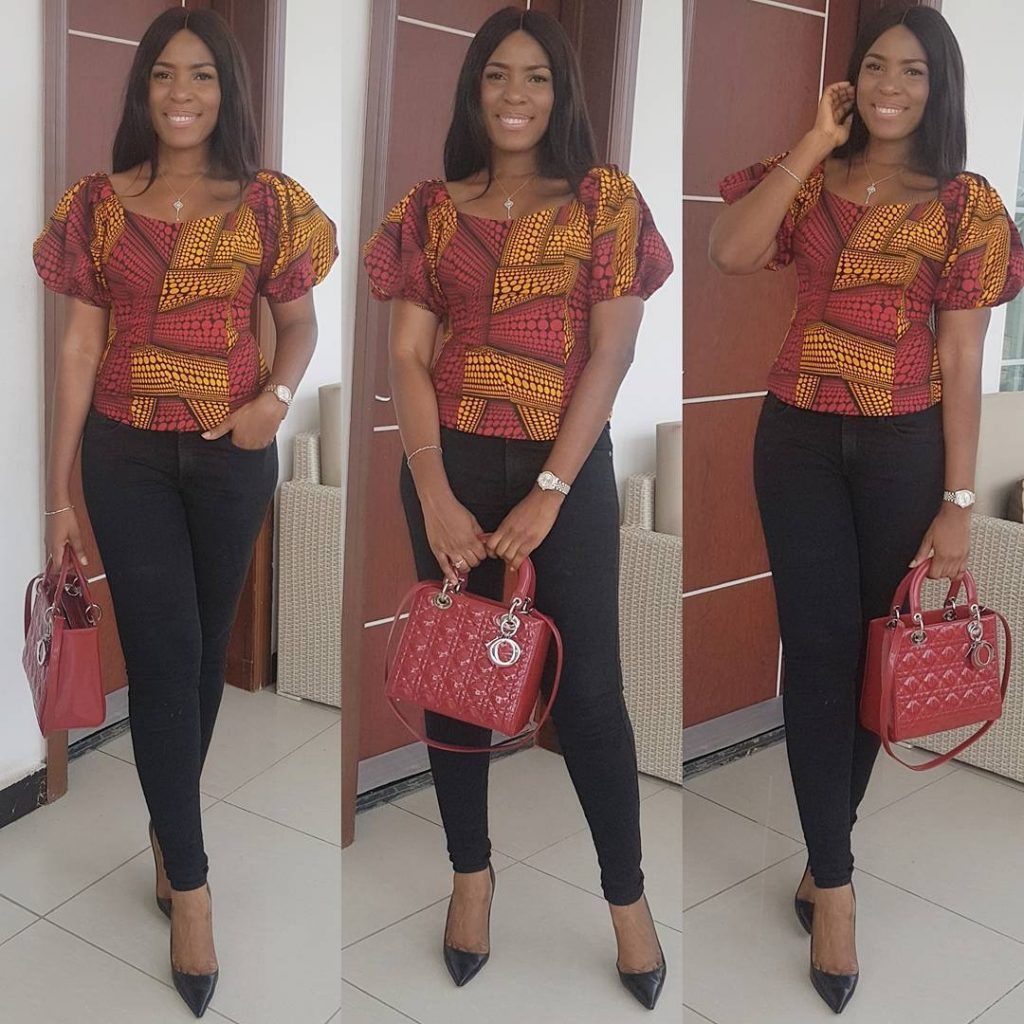 Rock Ankara Tops With Denim And Plain Pants