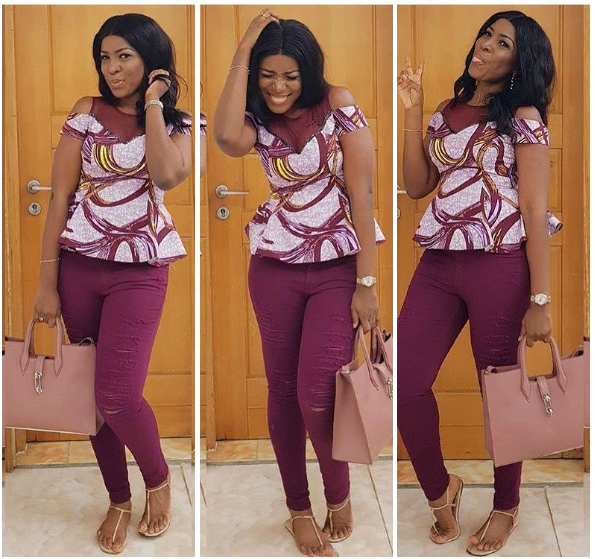 Rock Ankara Tops With Denim And Plain Pants