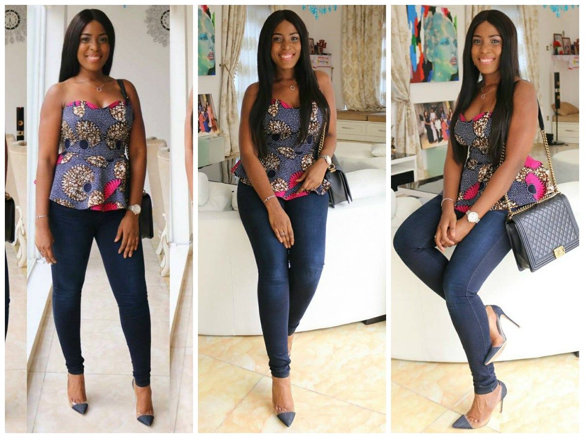 Rock Ankara Tops With Denim And Plain Pants