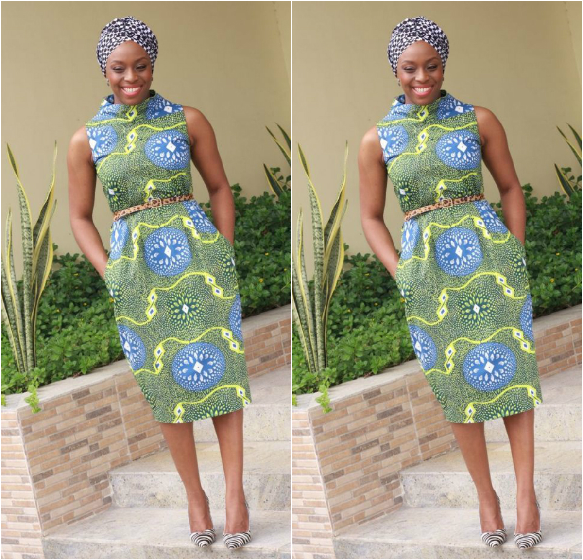 Check Out These Beautiful Ankara Styles From Chimamanda Ngozi Adichie