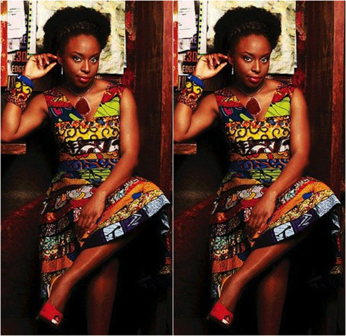 Check Out These Beautiful Ankara Styles From Chimamanda Ngozi Adichie