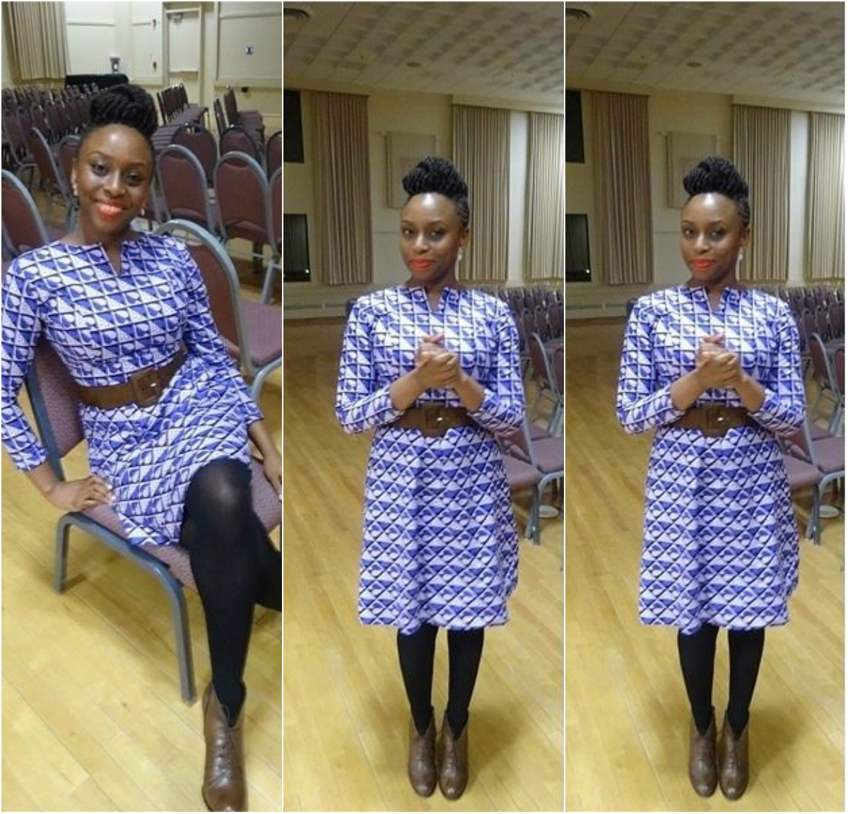 Check Out These Beautiful Ankara Styles From Chimamanda Ngozi Adichie