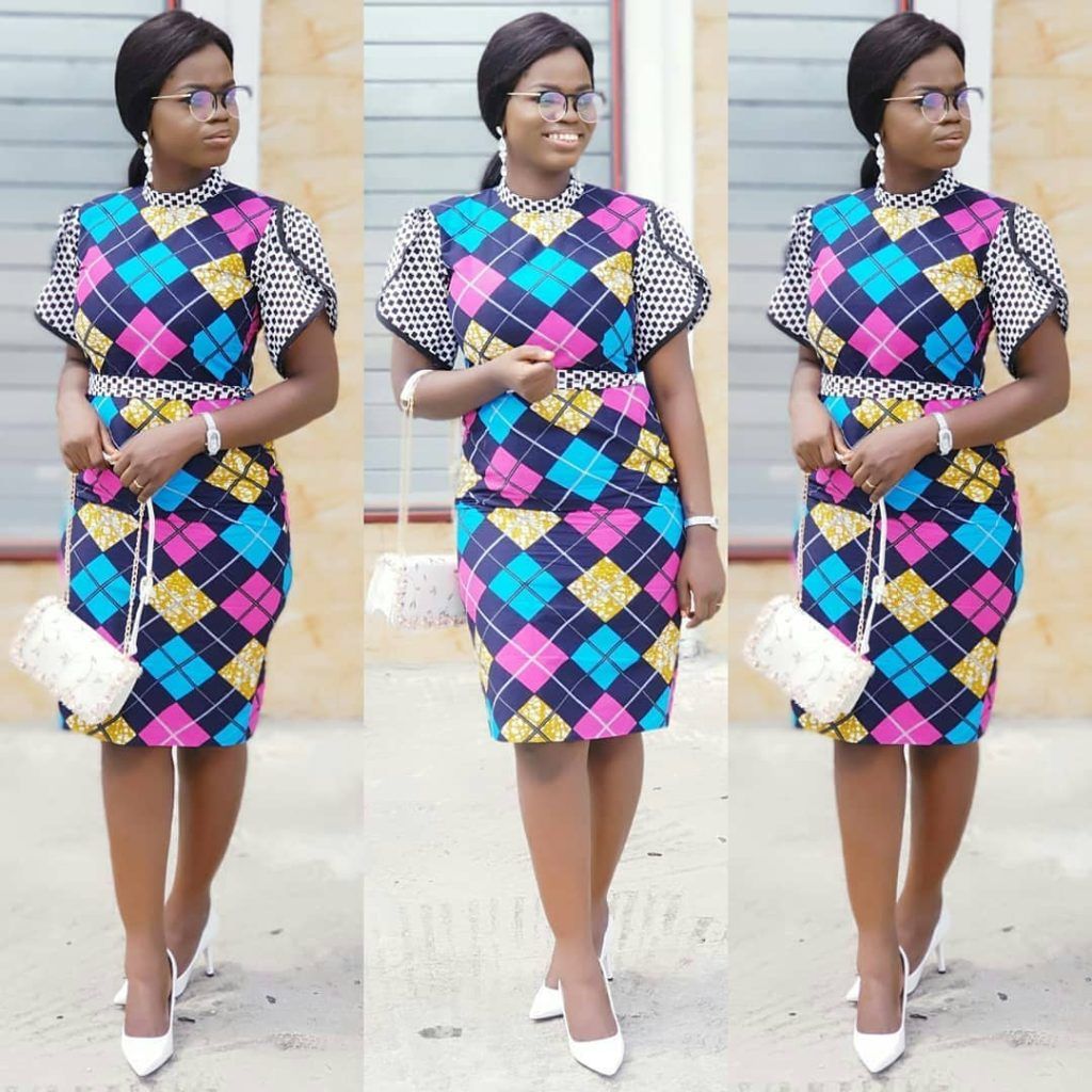 Graceful Ankara Print Styles For Working Ladies