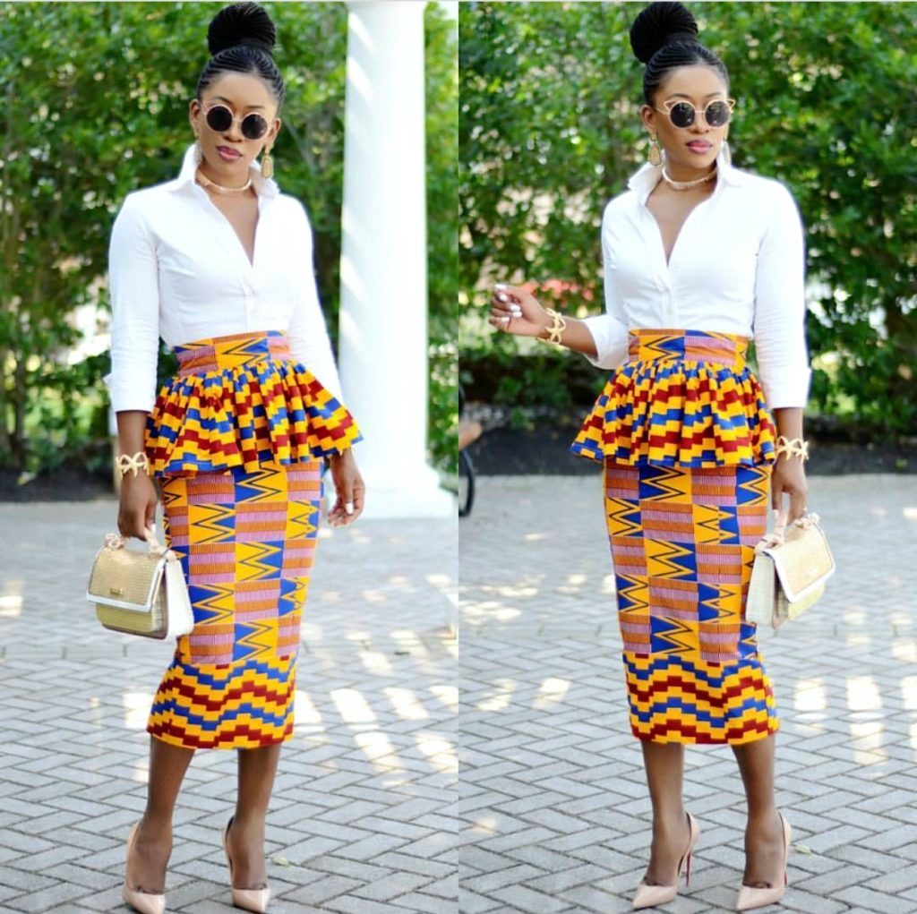 Graceful Ankara Print Styles For Working Ladies