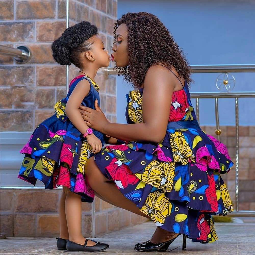 Mummy and Daughter Cutest Ankara African Print Styles