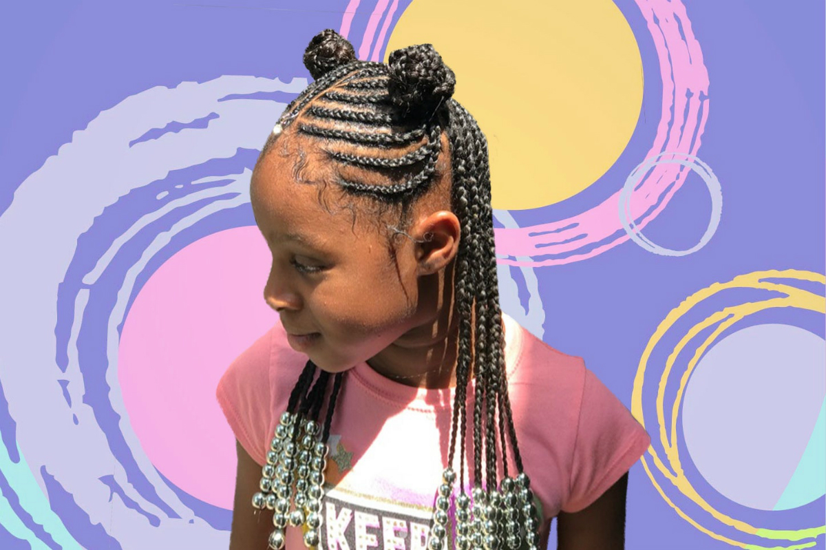 15 Adorable Braided Buns For Little Girls