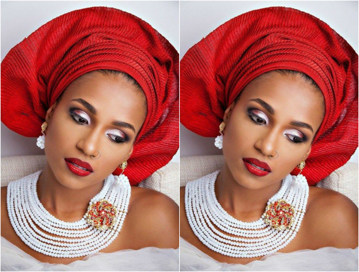 Red Gele Headgear: A Bold Fashion Accessory