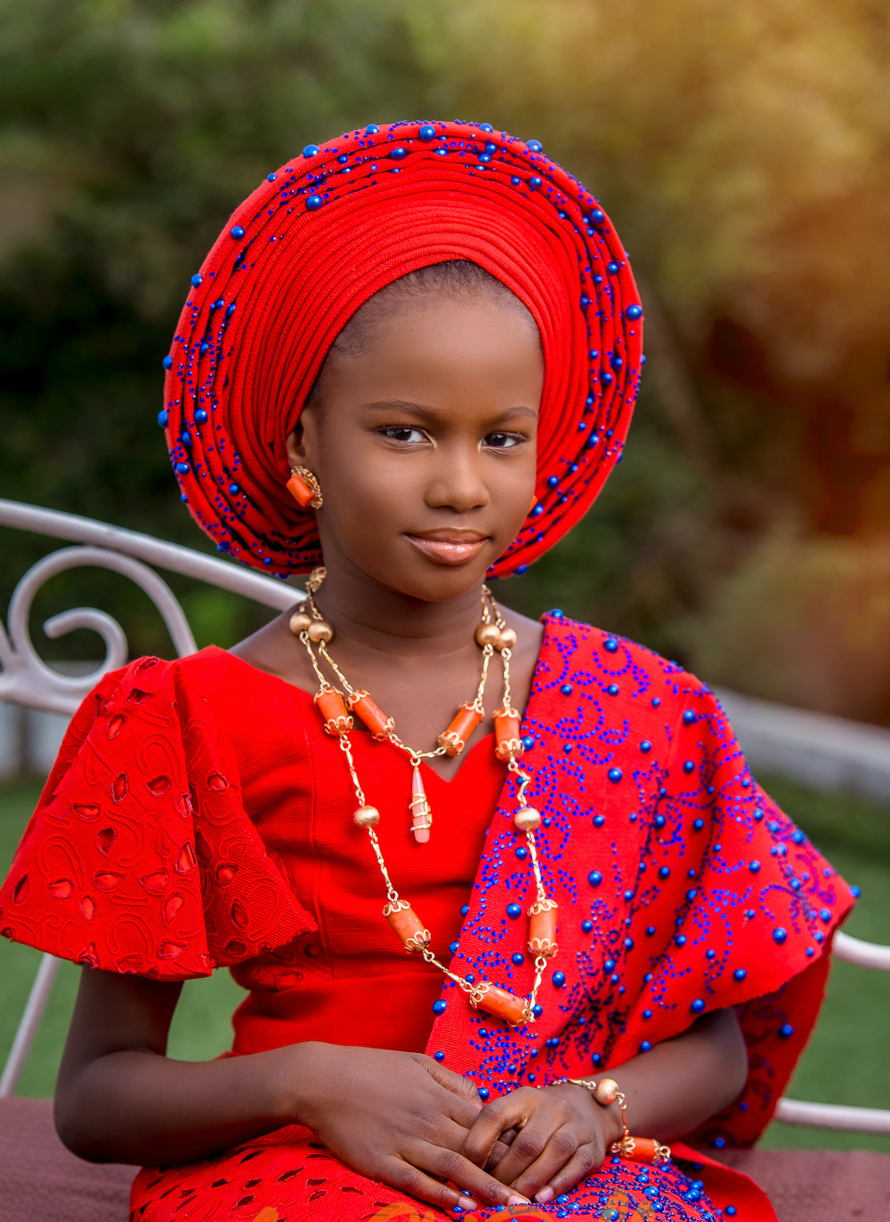 Red Gele Headgear: A Bold Fashion Accessory