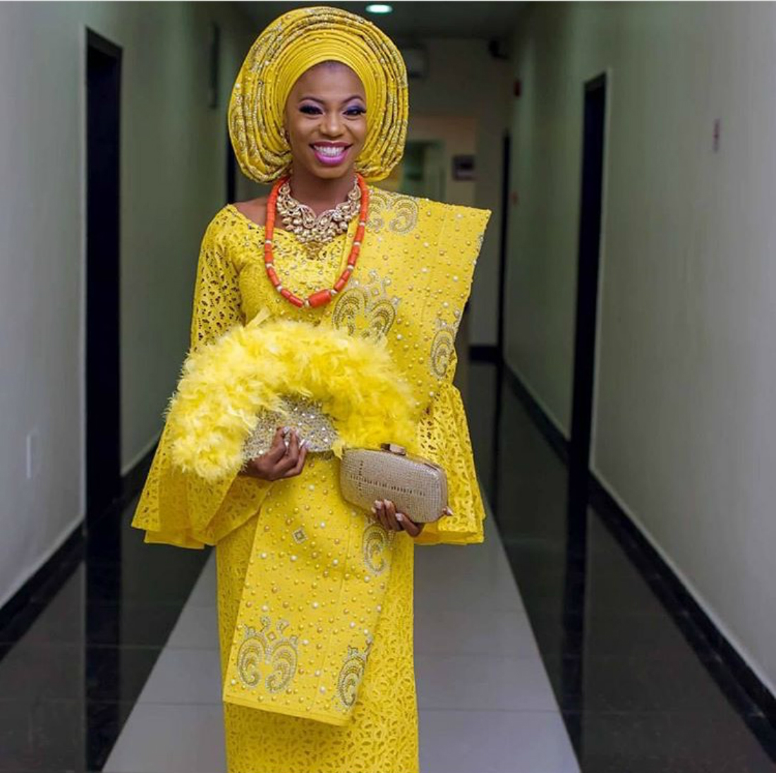 Women Fashion: Ways To Rock Yellow Gele Headgear